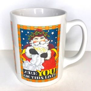 Mary Engelbreit Santa “Are you on the List” Mug